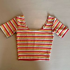 Topshop Scoop Neck Tee - sz. 2